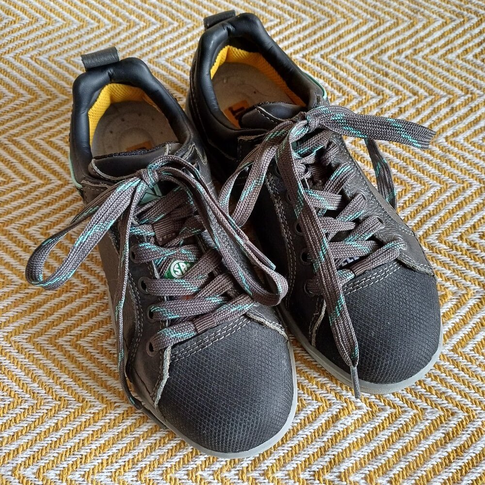 CAT Caterpillar CSA Approved Low Top Lace Up Steel Toed Safety Work Shoes Size 5 - Picture 1 of 15